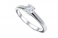 0.50ct. Diamond Solitaire Engagement Ring in 18K Gold