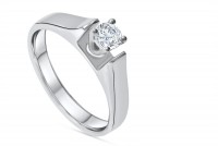 0.25ct. Diamond Solitaire Engagement Ring in 18K Gold