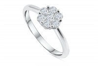 0.35ct. Diamond Engagement Ring in 18K Gold